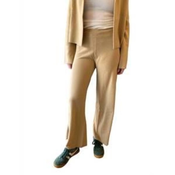 NEW LISA YANG marlo cashmere trousers in latte - Picture 1 of 2